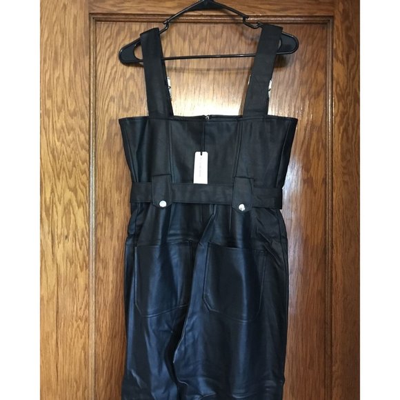 WeWoreWhat Moto Vegan Leather Jumpsuit Sizes XS NWT - Picture 13 of 15
